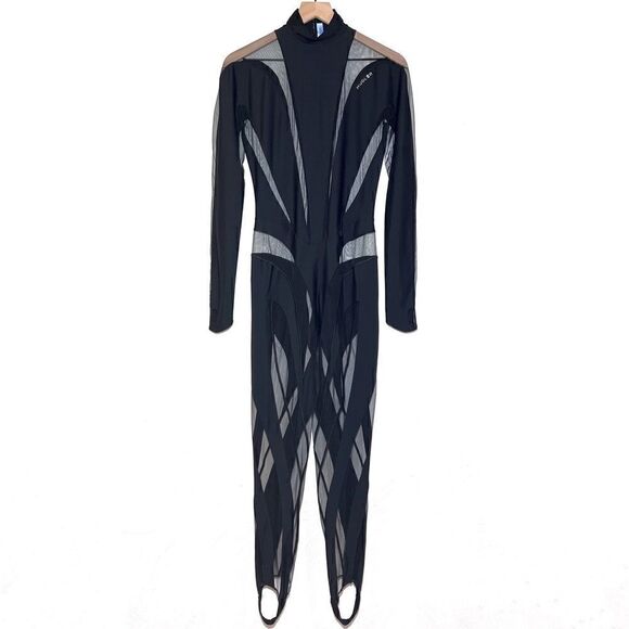 Mugler Iconic Illusion Catsuit in Black - Picture 4 of 14